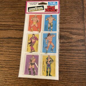 1989 Titan Sports WWF SUPERSTARS VINYL STICKERS Pack New Nos